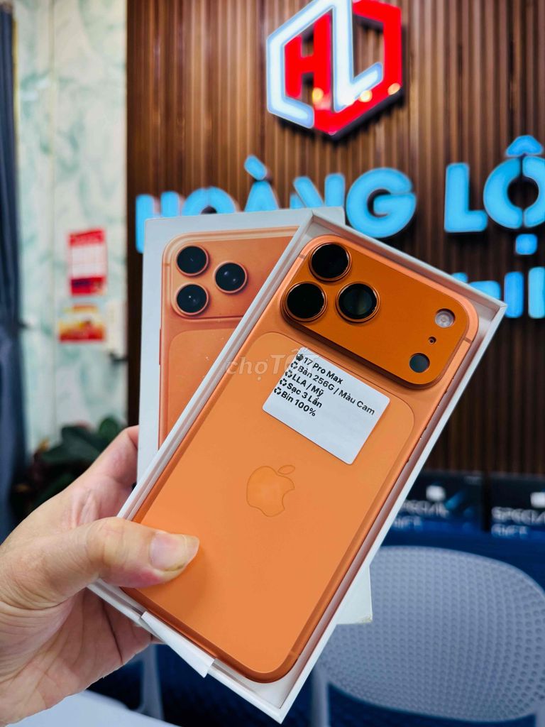 🍎 17 PRO Maxx  / Sạc 3 Lần  , Màu Cam. Mua bán Điện thoại tại Thành phố Huế Thừa Thiên Huế được đăng bởi Hoàng Lộc Smartphone  hình 1
