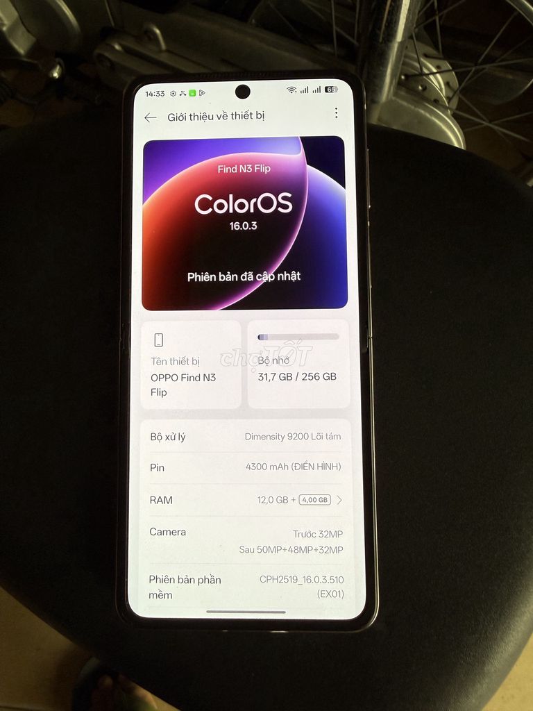 Oppo Find N3 Flip pin zin 100% ram 12/256/gl. Mua bán Điện thoại tại Quận Tân Phú Tp Hồ Chí Minh được đăng bởi Johntran hình 1