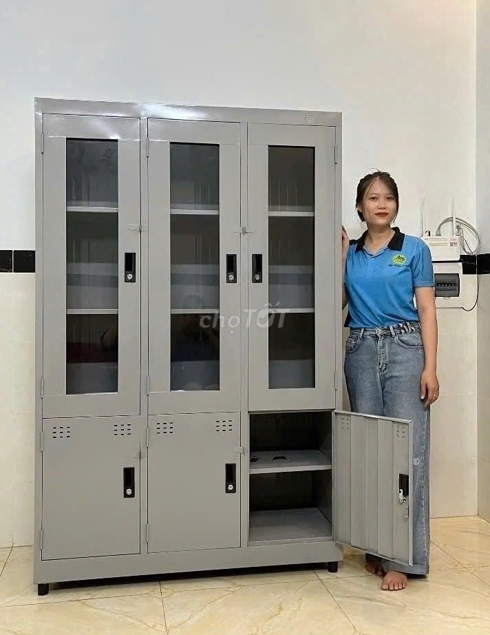 TTủ hồ sơ kính đựNg sáCh vở TÀI liệu 2, 3, 4 cánNH