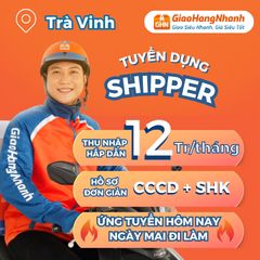 Shipper Duyên Hải Thu Nhập Đảm Bảo 12TR/Tháng