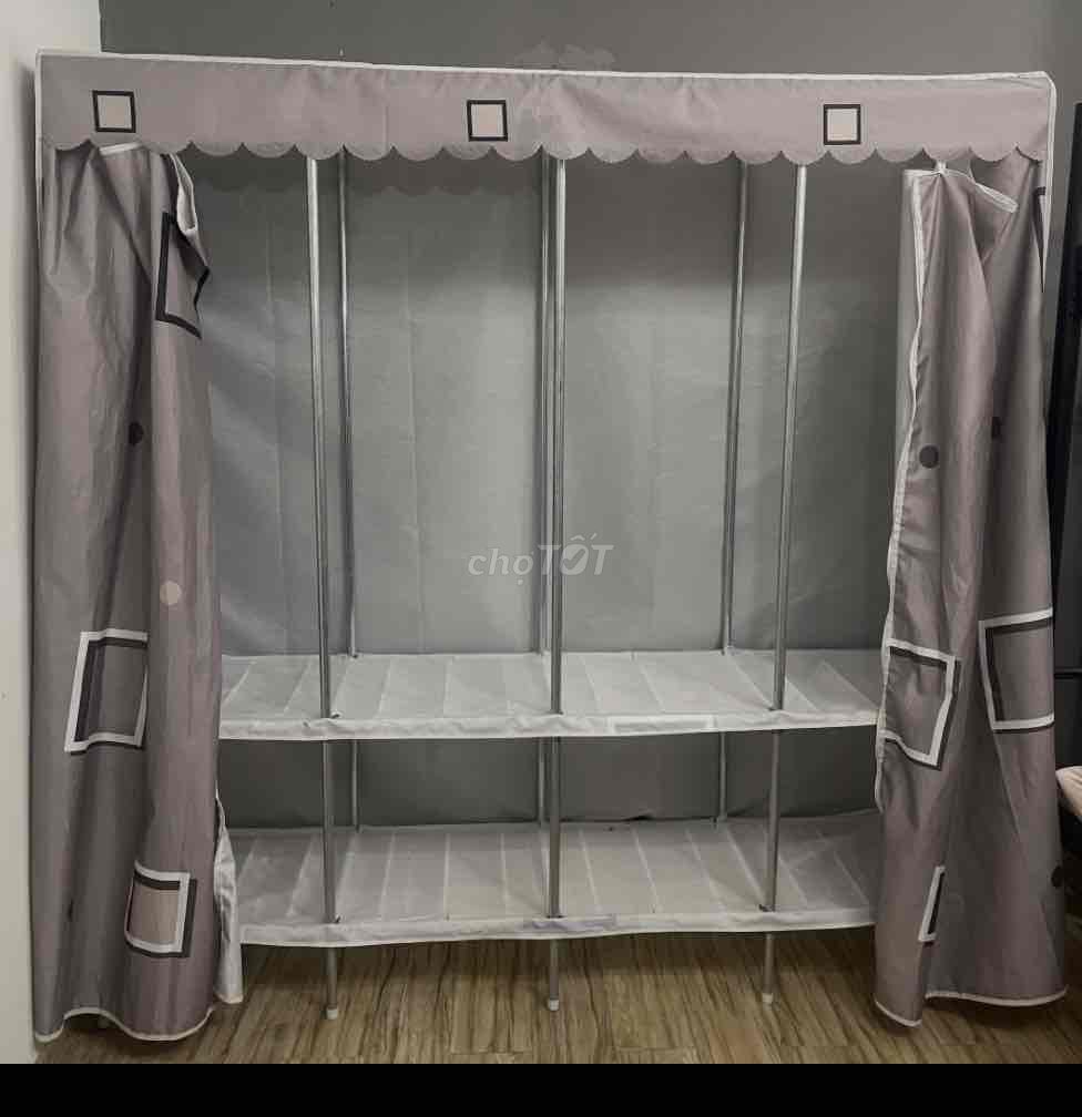 Tủ vải 4 ngăn và 2 ngăn 2 tầng màu Xám. Mua bán Tủ, kệ gia đình tại Quận Thanh Xuân Hà Nội được đăng bởi hoang trang phuong hình 1