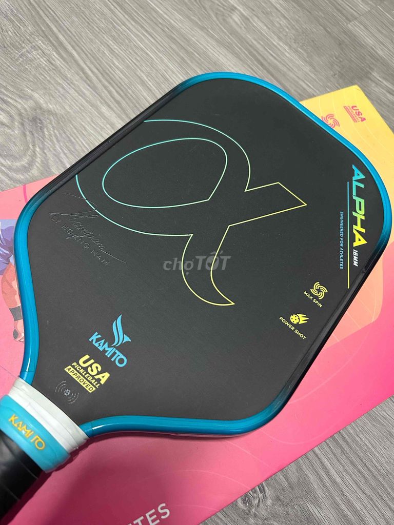 Vợt Pickleball Kamito Alpha 16MM Đen, Xanh Đã sử d. Mua bán Đồ thể thao, Dã ngoại tại Quận Phú Nhuận Tp Hồ Chí Minh được đăng bởi Như Phong hình 1