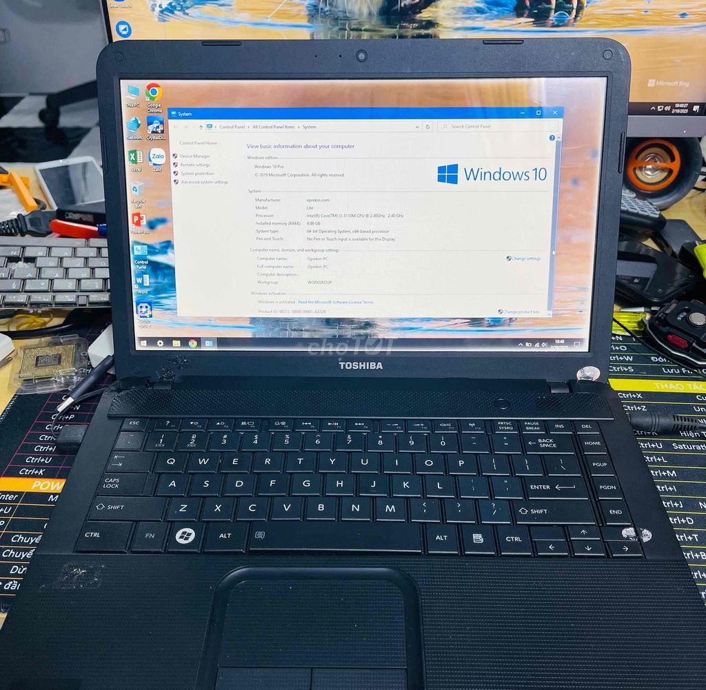 Laptop Toshiba i3 /4 / 500gb