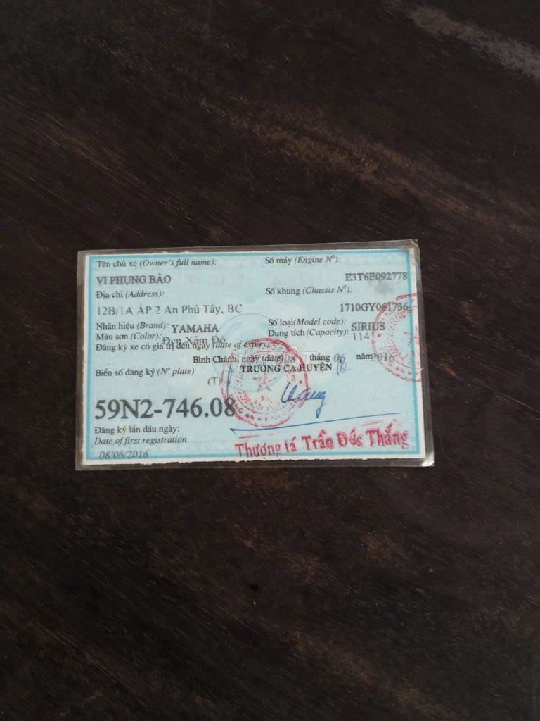 Bán sirus fi  2017. Mua bán Xe máy tại Quận 8 Tp Hồ Chí Minh được đăng bởi Thiên Long bình hình 9