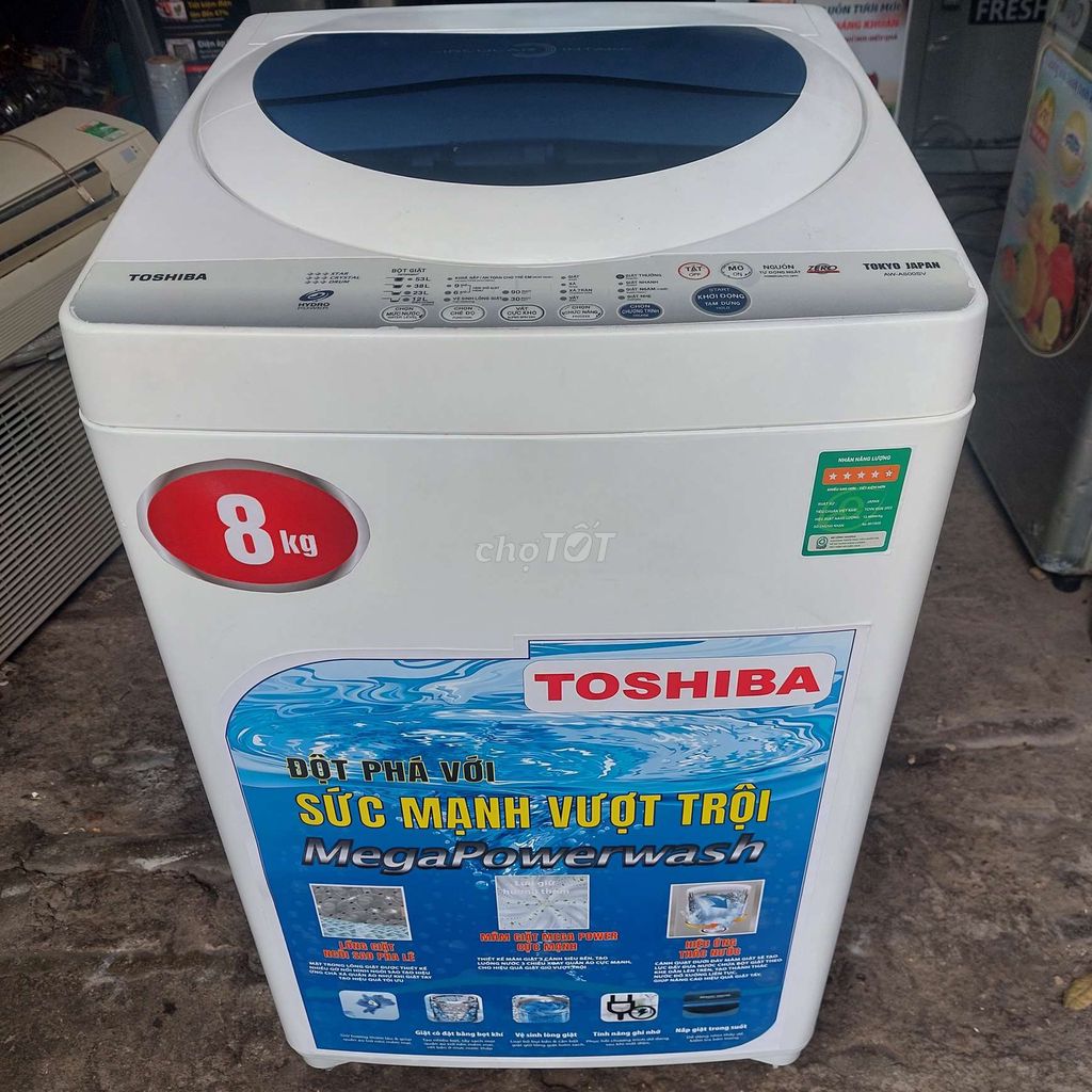 Máy giặt Toshiba 8.0 kg Trắng. Mua bán Máy giặt tại Quận Long Biên Hà Nội được đăng bởi Đặng Thị Trang hình 1