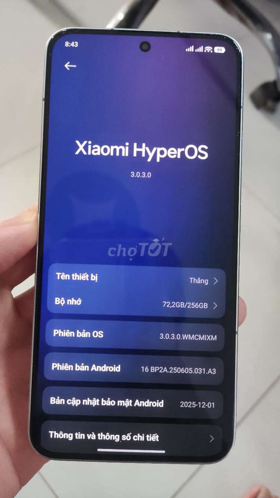Xiaomi 13 8GB/256GB. Mua bán Điện thoại tại Quận 12 Tp Hồ Chí Minh được đăng bởi Thắng hình 1