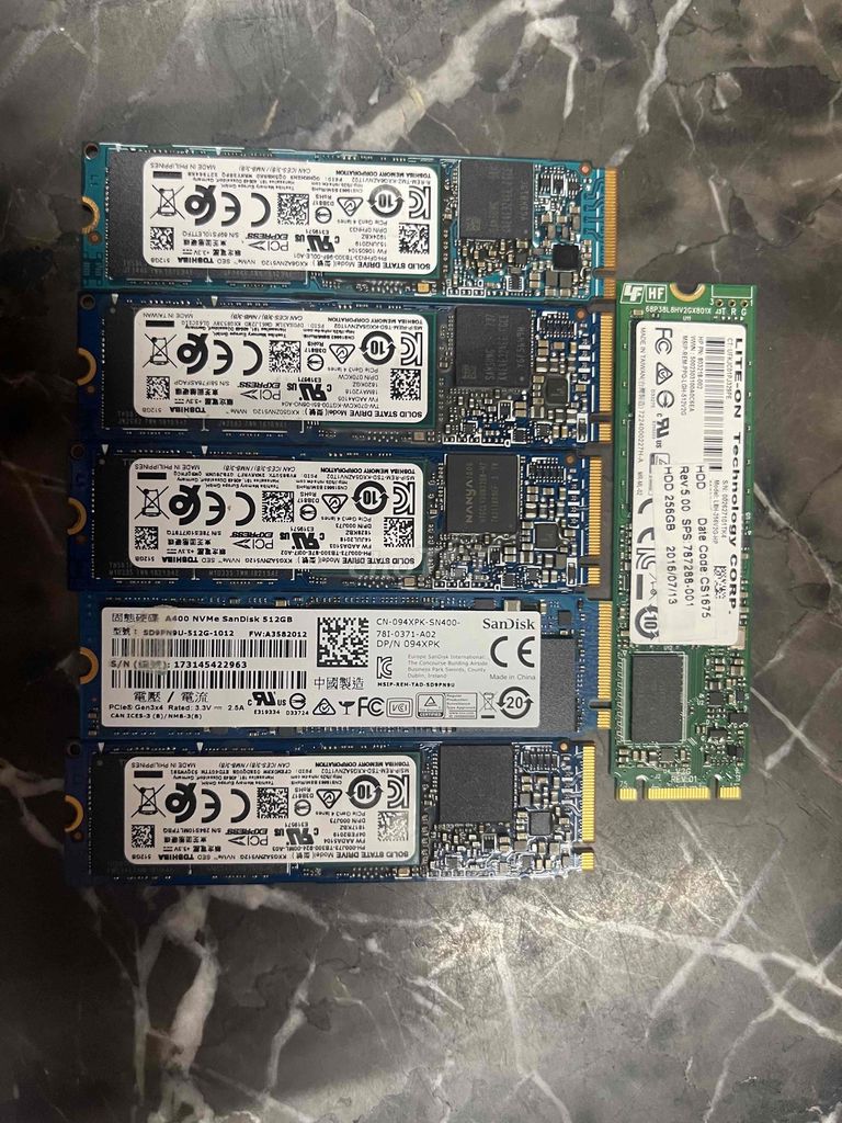 Thanh lý ssd m2 nvme 512G bóc máy