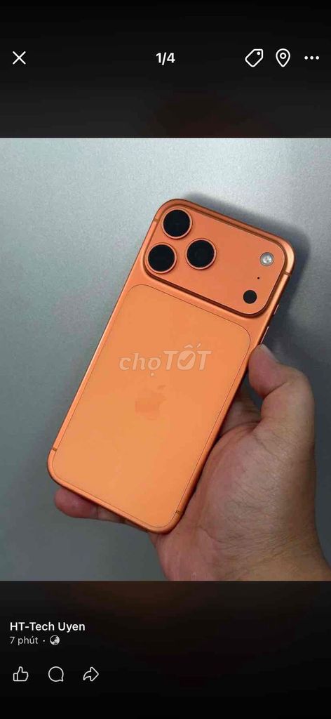 Apple iPhone 17 Pro Max 256GB Cam 93%. Mua bán Điện thoại tại Thành phố Biên Hòa Đồng Nai được đăng bởi Uyên Phạm hình 1