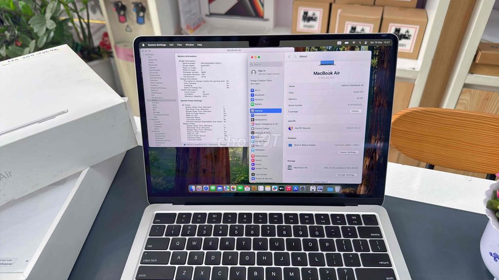MacBook Air 13inch M3/16GB/512GB LikeNew. Mua bán Laptop tại Quận Thanh Khê Đà Nẵng được đăng bởi Tín Phát Apple hình 1