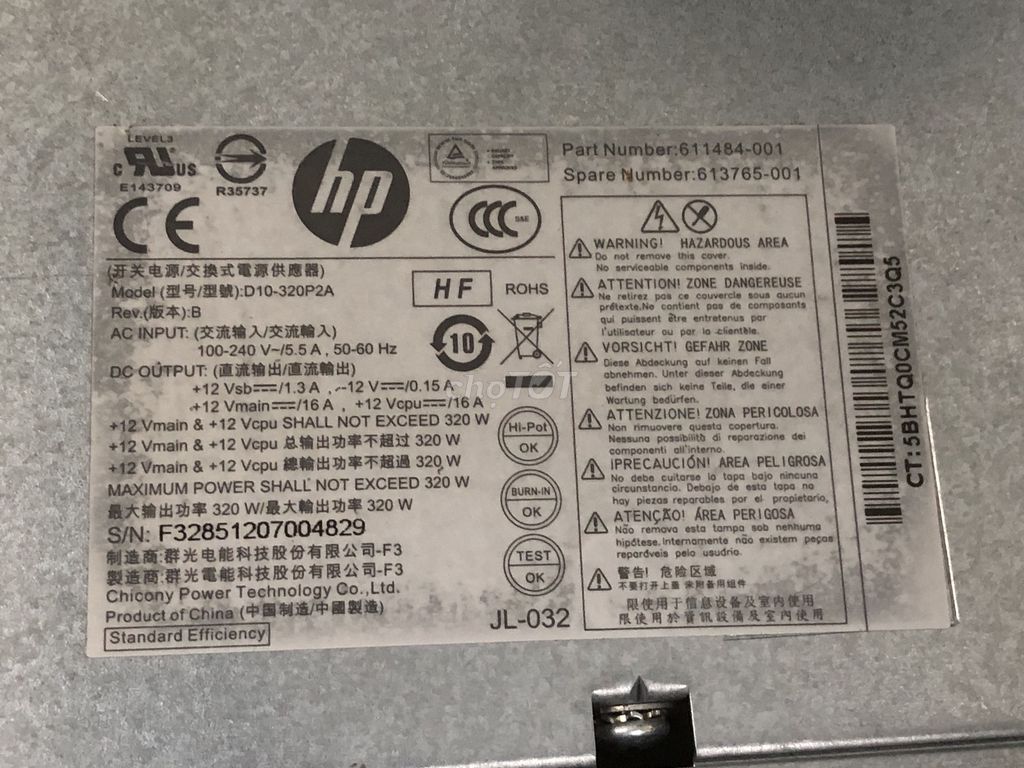 Nguồn PC HP loại 6 pin và Nguồn Dell loại 8 pin