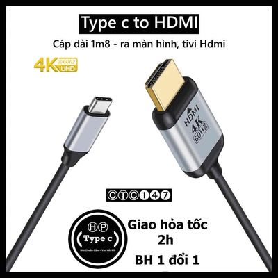 Cáp chuyển Type c ra HDMI HPS, từ laptop, điện tho. Mua bán Phụ kiện (Màn hình, Chuột...) tại Quận 8 Tp Hồ Chí Minh được đăng bởi HP Shop