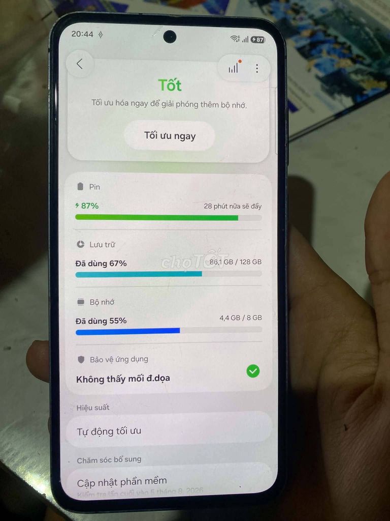 Samsung Galaxy A55 128GB Xanh 8GB Like New. Mua bán Điện thoại tại Quận 10 Tp Hồ Chí Minh được đăng bởi Hội Đồ Điện Tử hình 1