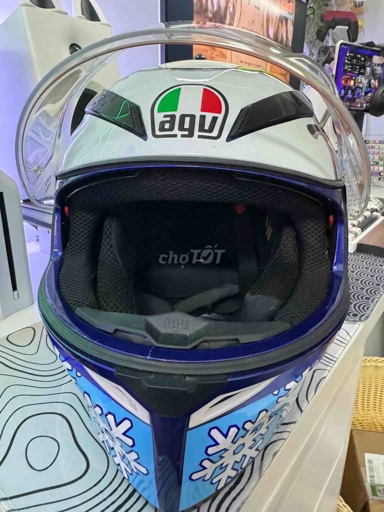 Nón fullface AGV K3 SV winter test 2016