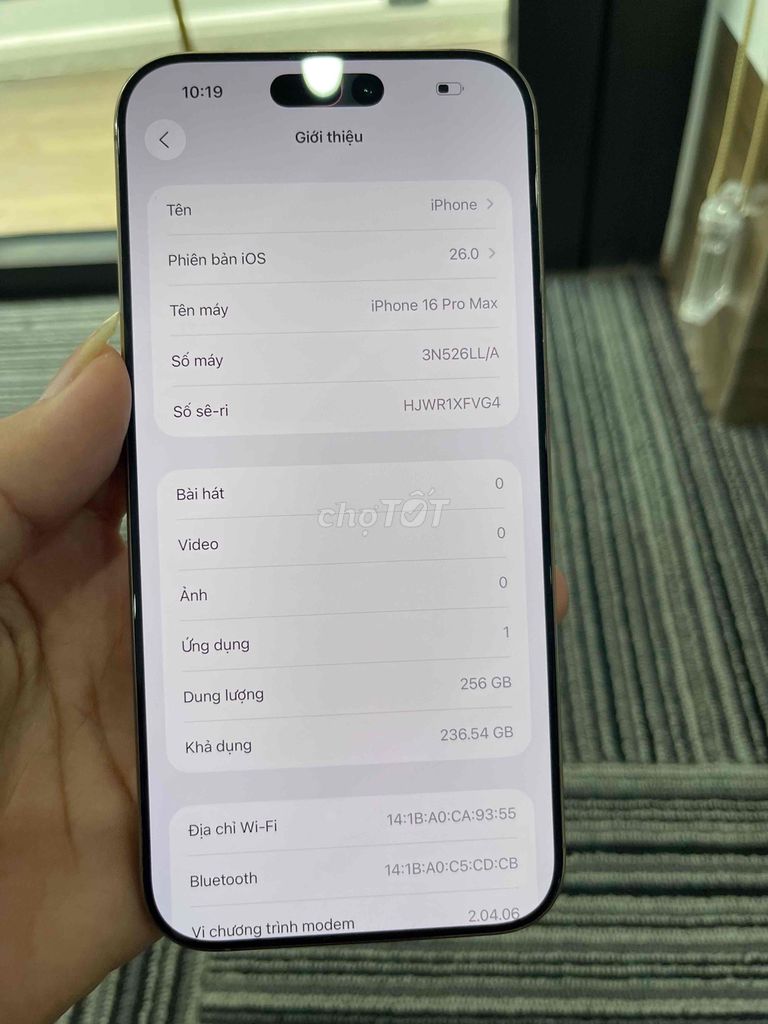 iPhone 16 Pro Max 256GB LL/A 99% keng. Mua bán Điện thoại tại Huyện Vĩnh Tường Vĩnh Phúc được đăng bởi Hoàng Trí Táo Chất hình 1