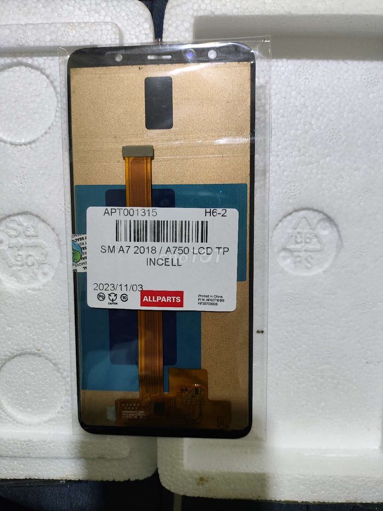 Màn hình LCD Samsung A7 2018 màu đen