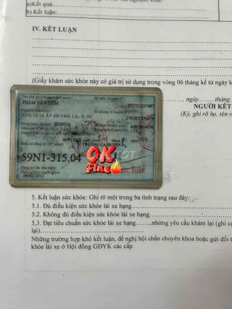 AB 2012 9 CHỦ TP CÓ HỖ TRỢ GÓP OĐ CÓ GL ĐỖI XE. Mua bán Xe máy tại Huyện Hóc Môn Tp Hồ Chí Minh được đăng bởi Khaianh  hình 5