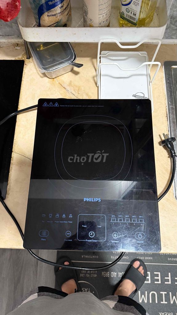 Bếp từ đơn Philips HD4911 Đen. Mua bán Bếp, lò, đồ điện nhà bếp tại Thành phố Thủ Đức Tp Hồ Chí Minh được đăng bởi Trần Hoàng Thảo Nguyên hình 1