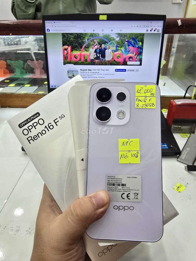 Oppo Reno16 F 5G (Mới 100% BH 12 Tháng). Mua bán Điện thoại tại Thành phố Long Xuyên An Giang được đăng bởi Facebook Cầm Đồ Thúy Vân hình 1
