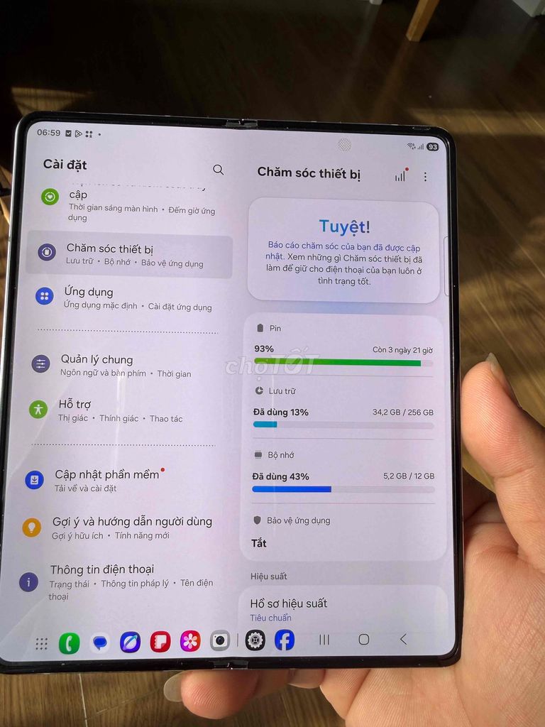 Samsung Z Fold5 256GB Đã sử dụng. Mua bán Điện thoại tại Quận 7 Tp Hồ Chí Minh được đăng bởi Hoàng Tùng hình 1