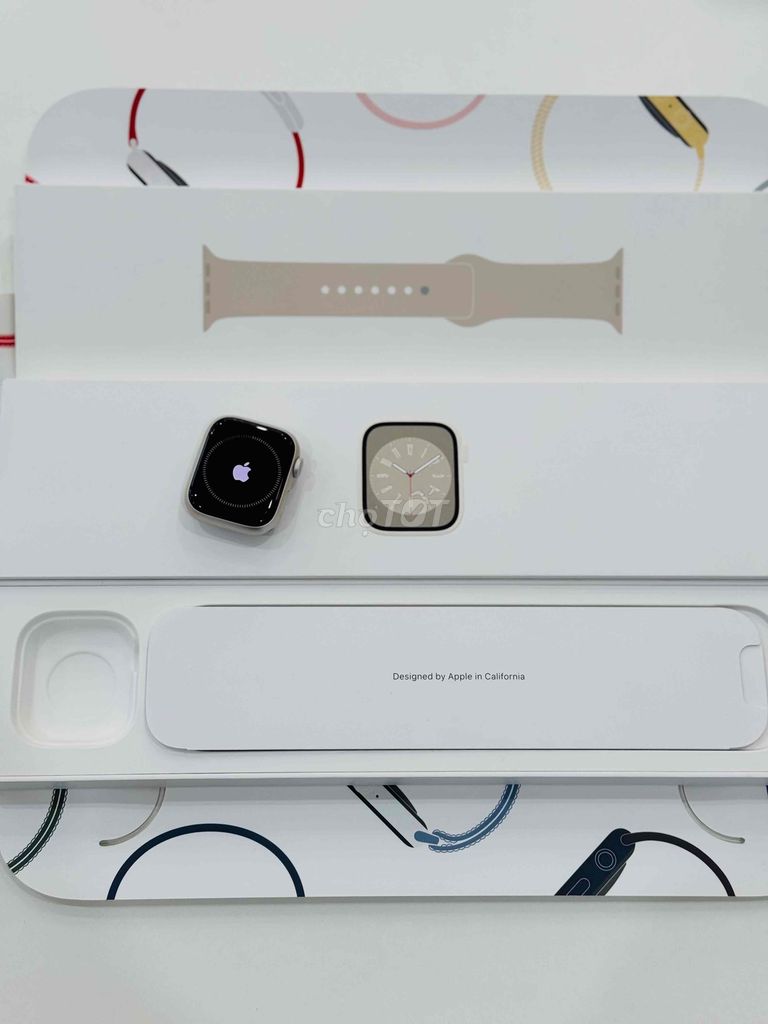 Apple WATCH S8 41MM STARLIGHT ĐẸP FULLBOX ZIN