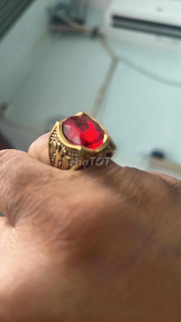Nhẫn nam Vàng 24K Đỏ. Mua bán Phụ kiện thời trang khác tại Quận Gò Vấp Tp Hồ Chí Minh được đăng bởi Tai Hovan hình 1