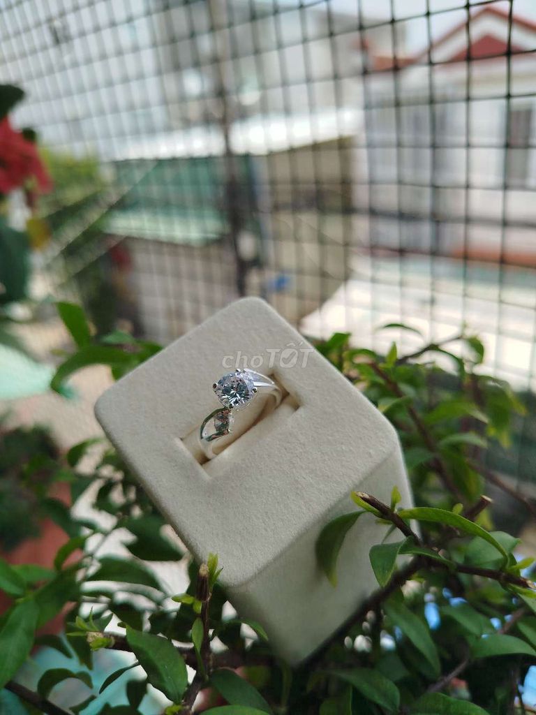 Nhẫn nữ bạc màu bạc. Mua bán Phụ kiện thời trang khác tại Huyện Nhà Bè Tp Hồ Chí Minh được đăng bởi Mộc Lam Silver  hình 1
