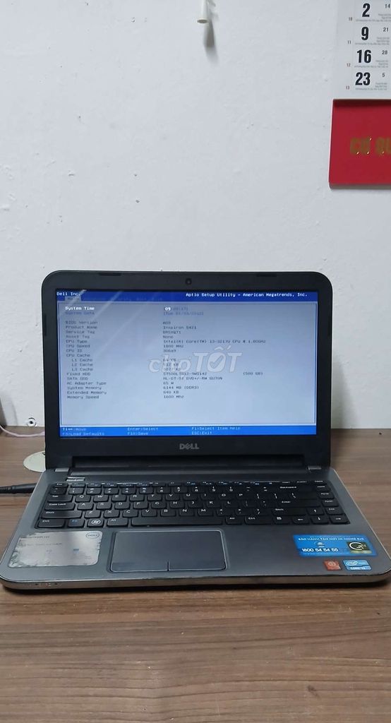 Dell Inspiron 14 i3, RAM 6GB, HDD 500GB. Mua bán Laptop tại Quận Hoàng Mai Hà Nội được đăng bởi Lâm Quang Thiều hình 1