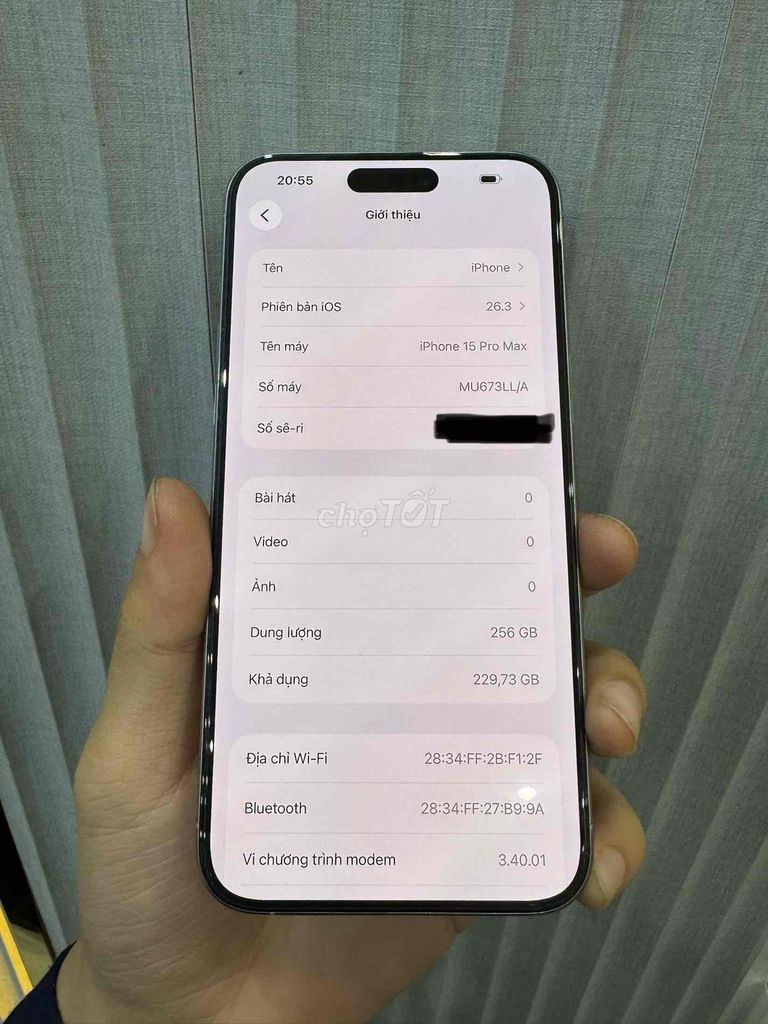 iPhone 15 prm 256GB. Mua bán Điện thoại tại Quận Cẩm Lệ Đà Nẵng được đăng bởi nguyen long hình 1