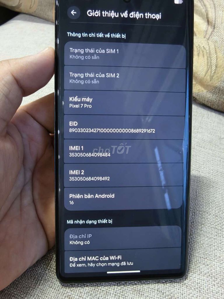 Google Pixel 7 Pro 256GB Đen Úc. Mua bán Điện thoại tại Quận 1 Tp Hồ Chí Minh được đăng bởi lê tuấn hình 1