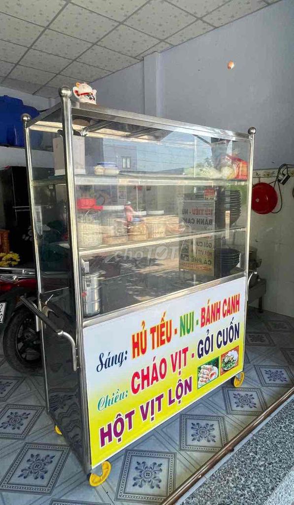 Xe đẩy bán hàng Inox, Kính Bạc. Mua bán Đồ chuyên dụng, Giống nuôi trồng tại Thành phố Tân An Long An được đăng bởi Hoàng Hải hình 1