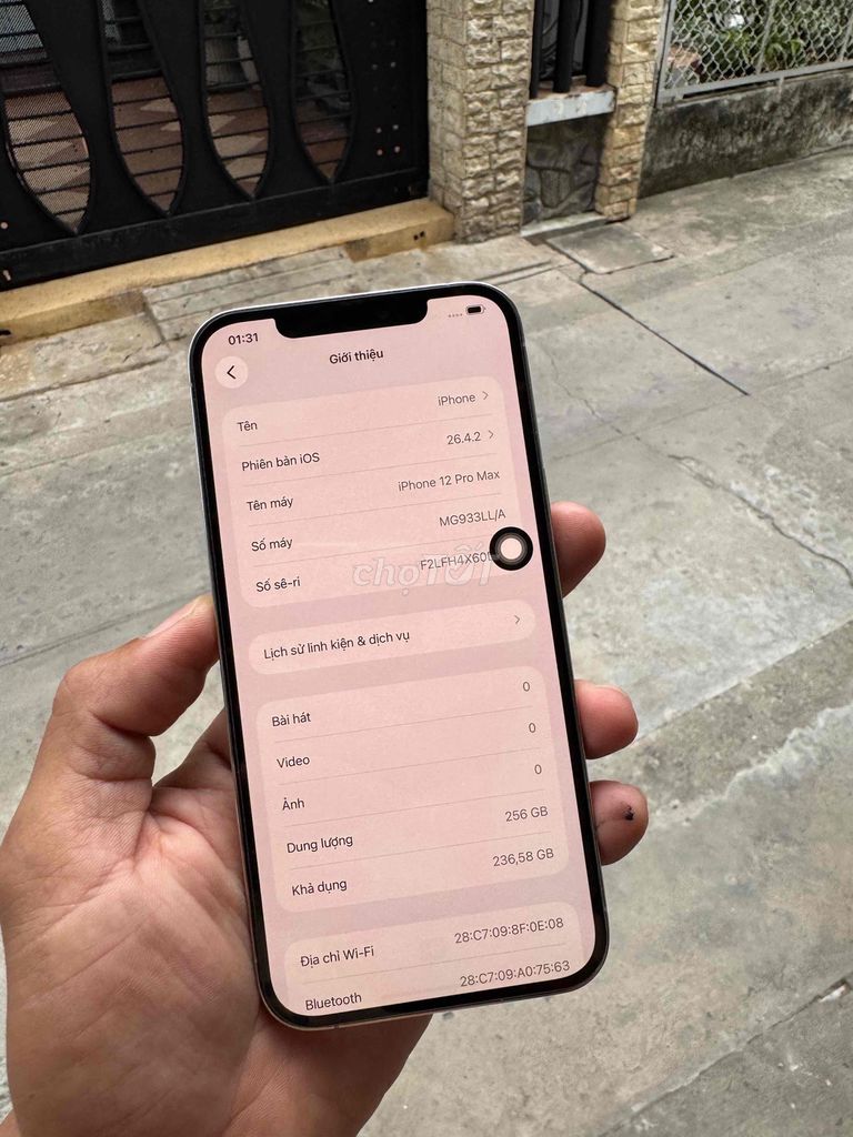 iPhone 12 Pro Max 256GB trắng. Mua bán Điện thoại tại Quận Ninh Kiều Cần Thơ được đăng bởi Thành hình 1