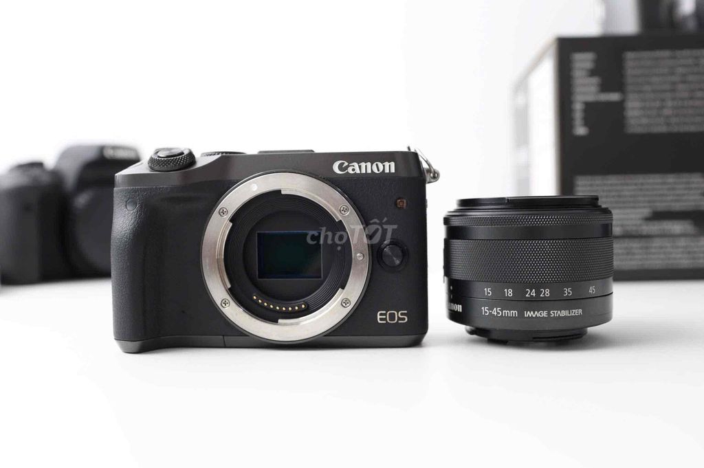 Máy ảnh Canon EOS M6 15-45mm Đen. Mua bán Máy ảnh, Máy quay tại Quận Phú Nhuận Tp Hồ Chí Minh được đăng bởi Khánh máy ảnh top 1 hình 1