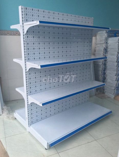 Kệ siêu thị Tôn Thép Trắng sữa. Mua bán Tủ, kệ gia đình tại Quận Tân Phú Tp Hồ Chí Minh được đăng bởi Kệ sắt Quang Đạt hình 1