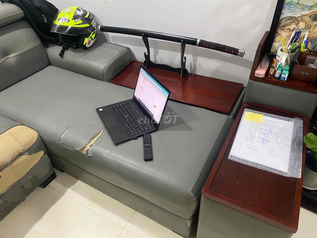 Ghế sofa Da Xám 2x2m Hiện đại. Mua bán Bàn ghế tại Thành phố Sóc Trăng Sóc Trăng được đăng bởi Dat hình 1