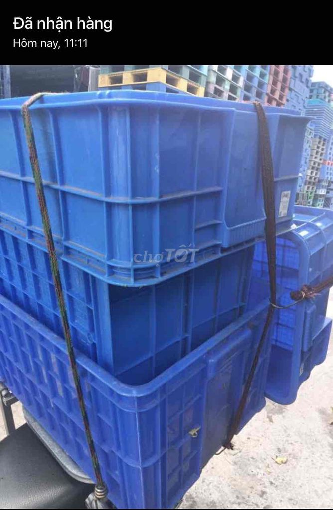 Khay nhựa Xanh dương 61x42x19 cm cũ. Mua bán Dụng cụ nhà bếp tại Thành phố Thủ Đức Tp Hồ Chí Minh được đăng bởi kim anh hình 1
