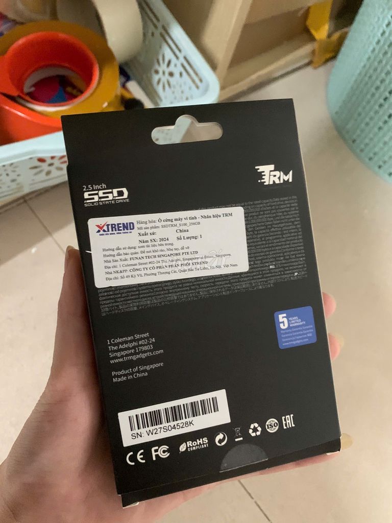 Ổ cứng trm sata 3 256gb new