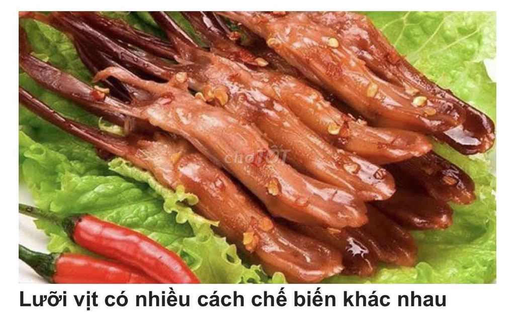 món ngon cuối tuần lưỡi vịt