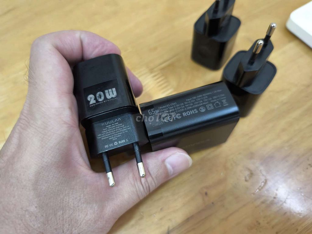 Củ sạc 65w essager và kuulaa 20w
