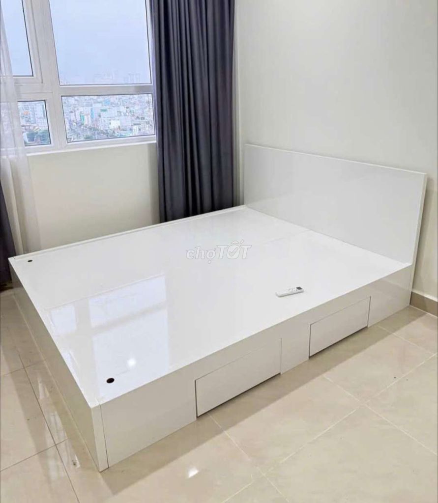 GIƯỜNG GỖ CÔNG NGHIỆP MDF 1M8 2M CÓ 2 HỘP KÉO . Mua bán Giường, chăn ga gối nệm tại Quận 5 Tp Hồ Chí Minh được đăng bởi Tủ nhựa đài loan hoàng quân hình 1