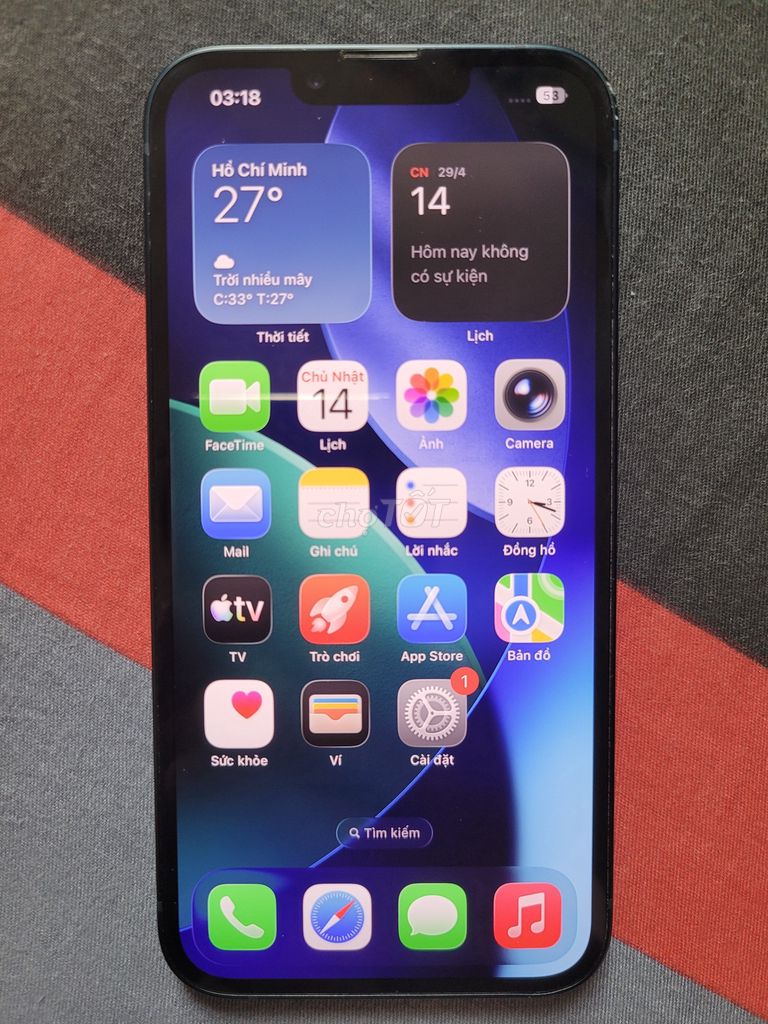 iPhone 13 128GB Đen full Zin 98%. Mua bán Điện thoại tại Quận Hoàng Mai Hà Nội được đăng bởi Bùi Anh hình 1