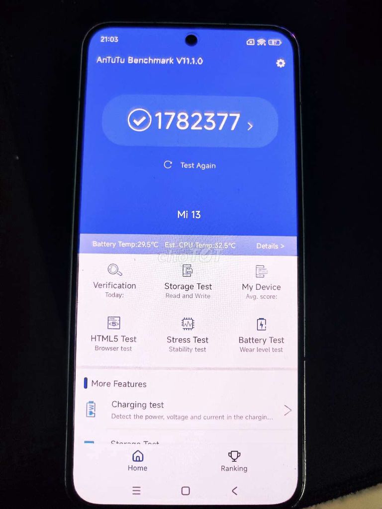 Ra đi em xiaomi 13 bản lưng da 8/256 + sạc 67w zin. Mua bán Điện thoại tại Quận Hoàn Kiếm Hà Nội được đăng bởi lê hoàng kiên an hình 1