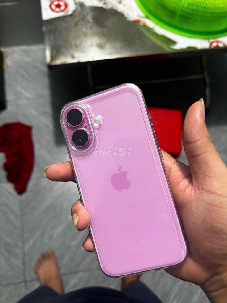 Apple iPhone 16 Thường Hồng Đã sử dụng. Mua bán Điện thoại tại Quận Gò Vấp Tp Hồ Chí Minh được đăng bởi Cbae hình 1