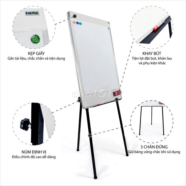 Bảng kẹp giấy Bảng Flipchart 70x100cm (Khổ A1). Mua bán Đồ dùng văn phòng tại Quận Cầu Giấy Hà Nội được đăng bởi Nguyễn Đức Kiên hình 1