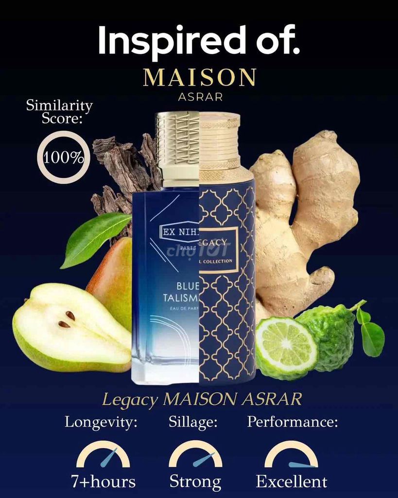 Nước hoa chiết Legacy | clone Blue talisman. Mua bán Nước hoa tại Quận Hải Châu Đà Nẵng được đăng bởi Nghĩa hình 1