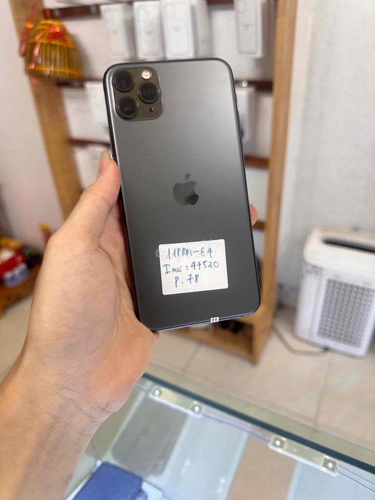 iPhone 11 Pro Max 64GB Xám Đã dùng. Mua bán Điện thoại tại Thành phố Nam Định Nam Định được đăng bởi Thưởng hình 1