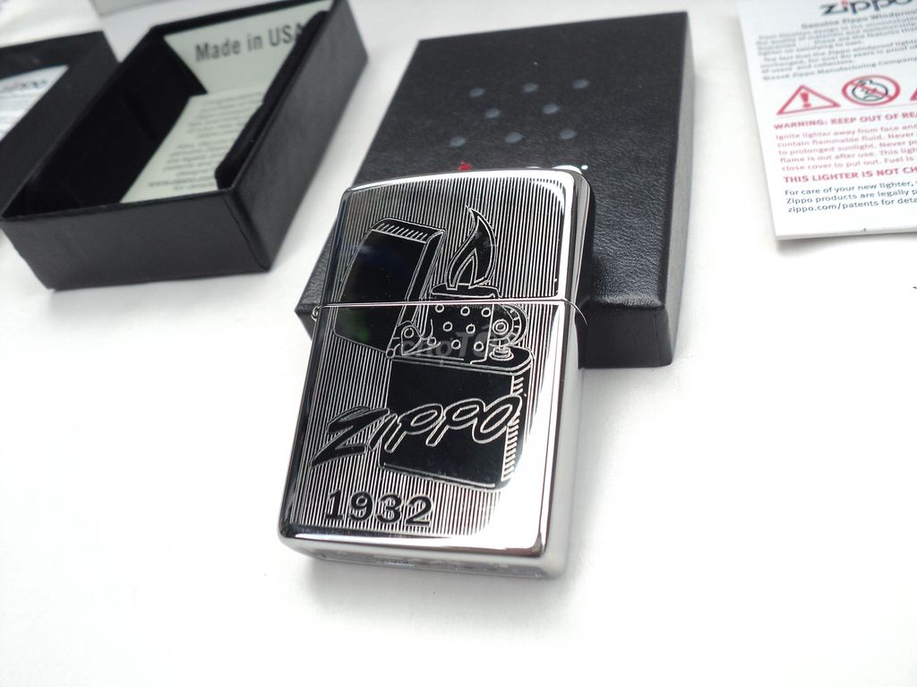 Zippo USA' 1932, ZIPPO ĐANG CHÁY [Hiếm, Chất ] zin