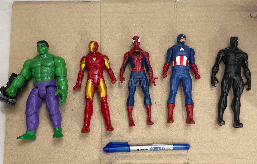 Mô hình nhân vật Hulk, Iron Man, Spider-Man 16cm