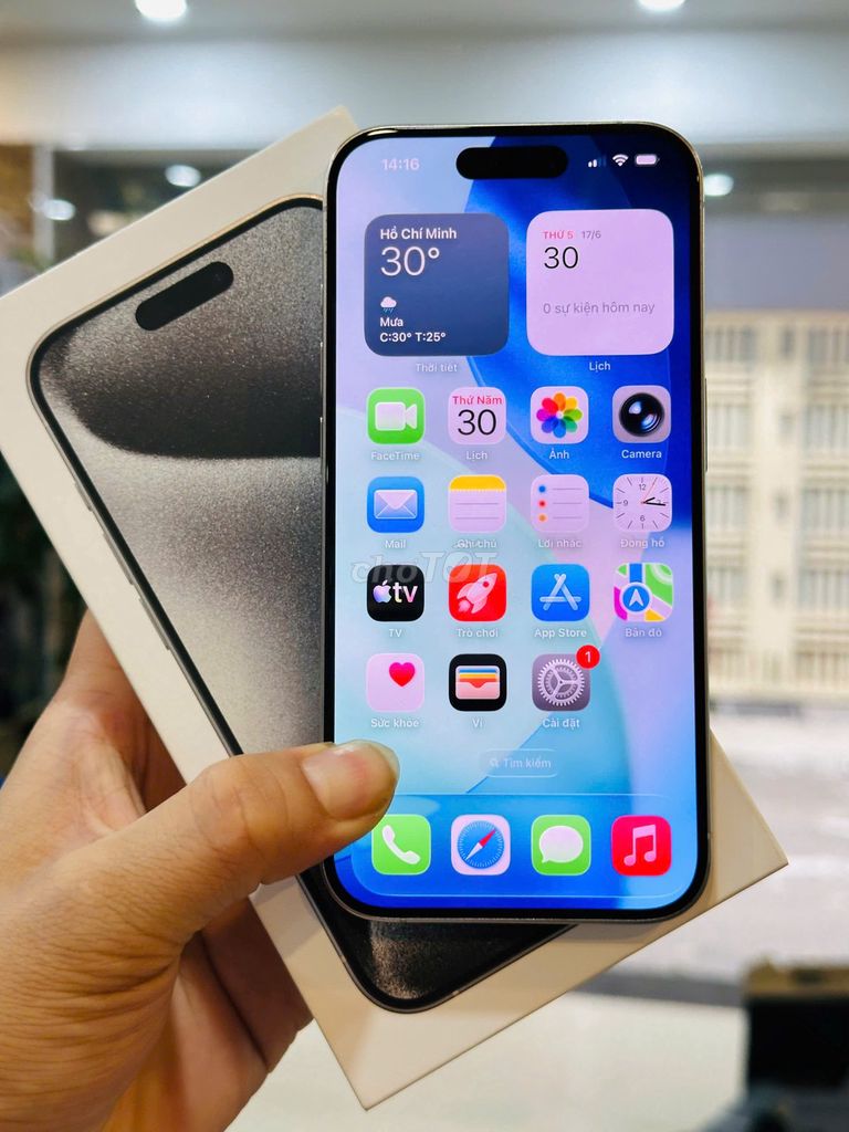  iPhone 15 Pro 128GB Trắng VNA Fullbox full pk. Mua bán Điện thoại tại Quận Đống Đa Hà Nội được đăng bởi Nguyễn Thu hình 1