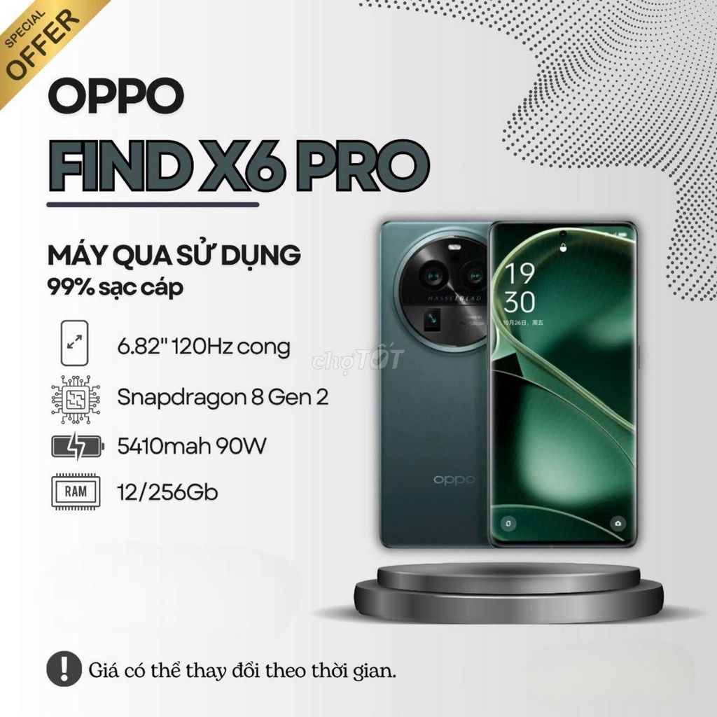 ✔️OPPO FIND X6 PRO XANH PIN 100