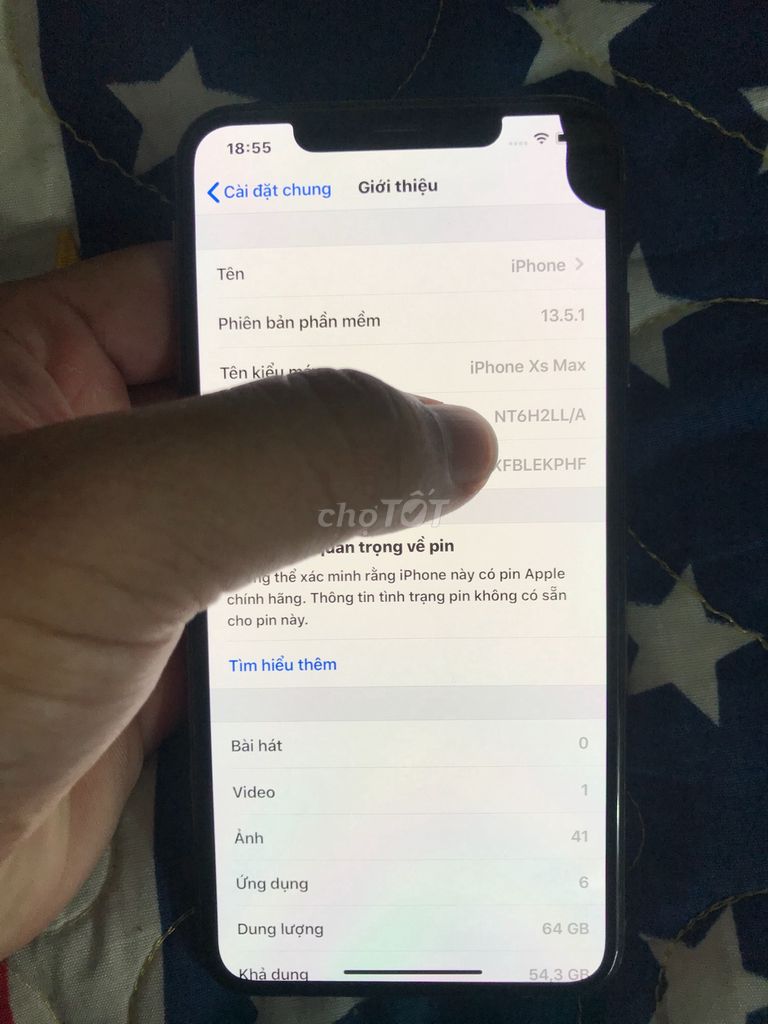 0939595950 - Apple iPhone XS Max 64 GB vàng Quốc Tế ko face